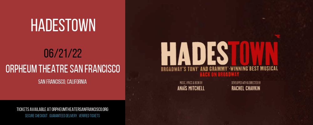 Hadestown at Orpheum Theatre San Francisco