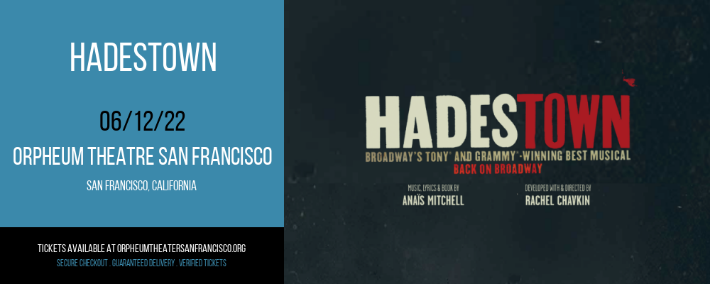 Hadestown at Orpheum Theatre San Francisco